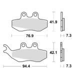 Disk pločice TRW MCB664SRM ( MAXI - SCOOTER SINTER )