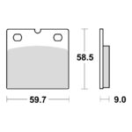 Disk pločice TRW MCB533 ( ORGANIC )