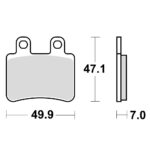 Disk pločice za motocikle TRW MCB735 ( ORGANIC )
