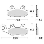 Disk pločice TRW MCB582 ( ORGANIC )