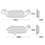 Disk pločice TRW MCB843SH ( SINTER )