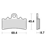 Disk pločice TRW MCB834 ( ORGANIC )