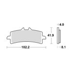 Disk pločice za motocikle TRW MCB858TRQ ( TRACK - SINTER )