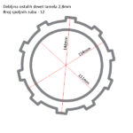 Lamele TRW MCC613-10 set - Slika 3