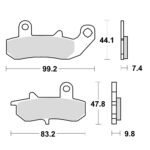 Disk pločice TRW MCB612 ( ORGANIC )