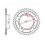 Lančanik zadnji JT  JTR1316-43 (520) 43 zuba