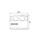 Filter ulja HF565 Hiflo - Slika 2