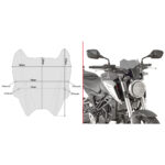 Vizir zatamnjeni GIVI Honda CB 125 R (18-24) / CB 300 R (18-24) A1164