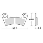 Disk pločice TRW MCB854SI ( SINTER )