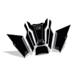 Nalepnice rezervoara TANK PAD set BMW F 900 GS ADV (24 -) crno siva GP KOMPOZIT - Slika 4