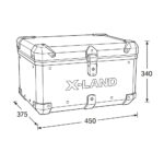 Centralni kofer X-LAND PLASTIČNI crni 56L - Slika 4