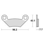 Disk pločice za motocikle TRW MCB855SI ( SINTER )