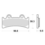 Disk pločice za motocikle TRW MCB656SV ( SINTER )