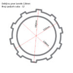Lamele TRW MCC613-10 set - Slika 2