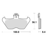 Disk pločice TRW MCB680 ( ORGANIC )