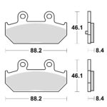 Disk pločice za motocikle TRW MCB751SRM ( MAXI - SCOOTER SINTER )
