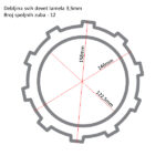 Lamele TRW MCC612-9 set - Slika 2