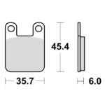 Disk pločice za motocikle TRW MCB535EC ( ORGANIC )