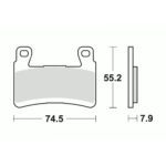 Disk pločice TRW MCB850SV ( SINTER )