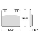 Disk pločice TRW MCB542 ( ORGANIC )