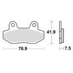 Disk pločice TRW MCB822 ( ORGANIC )