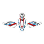 Nalepnice rezervoara TANK PAD set BMW M 1000 RR (21-24) plavo belo crvena GP KOMPOZIT