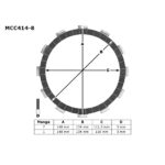 Lamele TRW MCC414-8 set