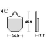 Disk pločice TRW MCB794RSI ( TRACK - SINTER )