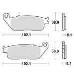 Disk pločice za motocikleTRW MCB598SRM ( MAXI - SCOOTER SINTER )