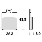 Disk pločice za motocikle TRW MCB695EC ( ORGANIC )