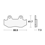 Disk pločice TRW MCB534 ( ORGANIC )