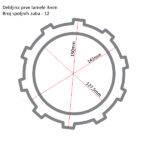Lamele TRW MCC456-7 set - Slika 2