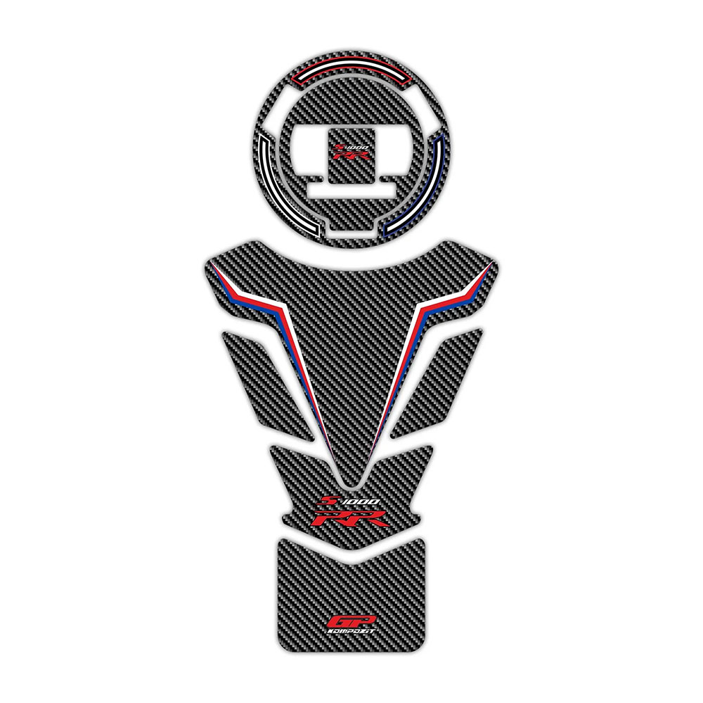 e738fcc6-0d4f-4e3f-9723-599f22f72f93 Nalepnice rezervoara TANK PAD set BMW S 1000 RR (15-18) plavo belo crvena carbon GP KOMPOZIT - Slika 1