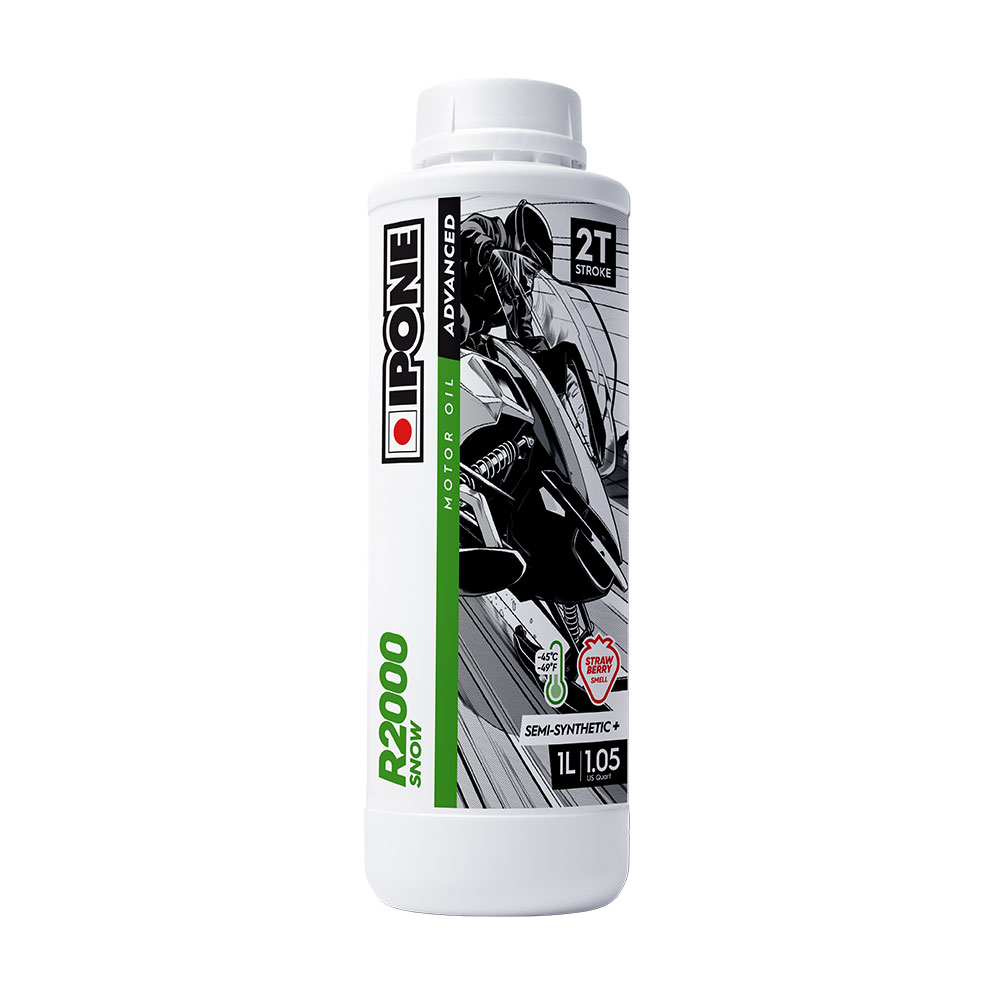 fa5c54cc-1faa-400a-93f6-3eeadaf0b279 IPONE R2000 SNOW polusintetičko ulje za motorne sanke sa mirisom JAGODE 2T 1L - Slika 1