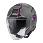 Kaciga jet GIVI 12.5F TOUCH titanium roza S