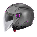 Kaciga jet GIVI 12.5F TOUCH titanium roza S - Slika 2