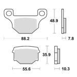 Disk pločice TRW MCB765 ( ORGANIC )