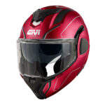 Kaciga GIVI Flip Up X36 PULSE bordo sivo crna L